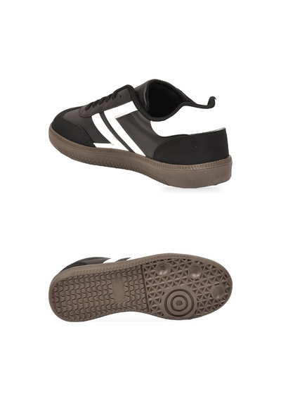 Lento Siyah-beyaz Bağcıklı Hafif Rahat Unisex Yürüyüş Ve Spor Ayakkabı Sneaker 234750 Siyah - Beyaz