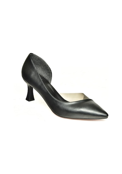 Fox Shoes U676035309 Siyah Kalın Topuklu Kadın Ayakkabı Siyah
