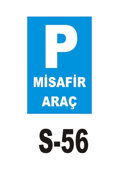 Pvc Dekota Uyarı - Ikaz Levhası Misafir Araç Uyarı Levhası