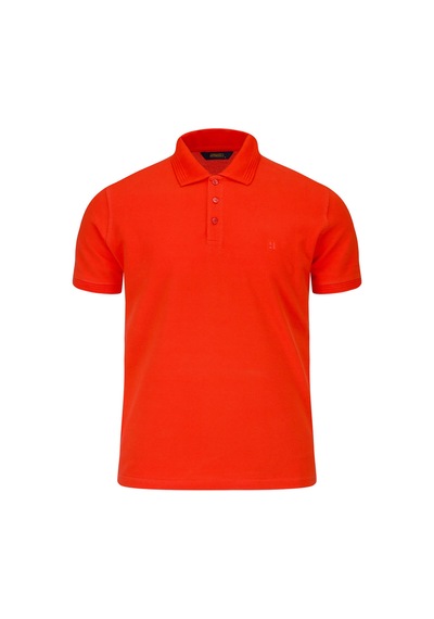 Hatemoğlu Nar Çiçeği Regular Fit Polo Yaka 100% Pamuk Tişört