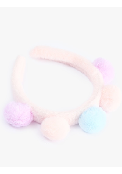 Koton Ponponlu Peluş Taç Multıcolor 7wkg70045aa Mavi