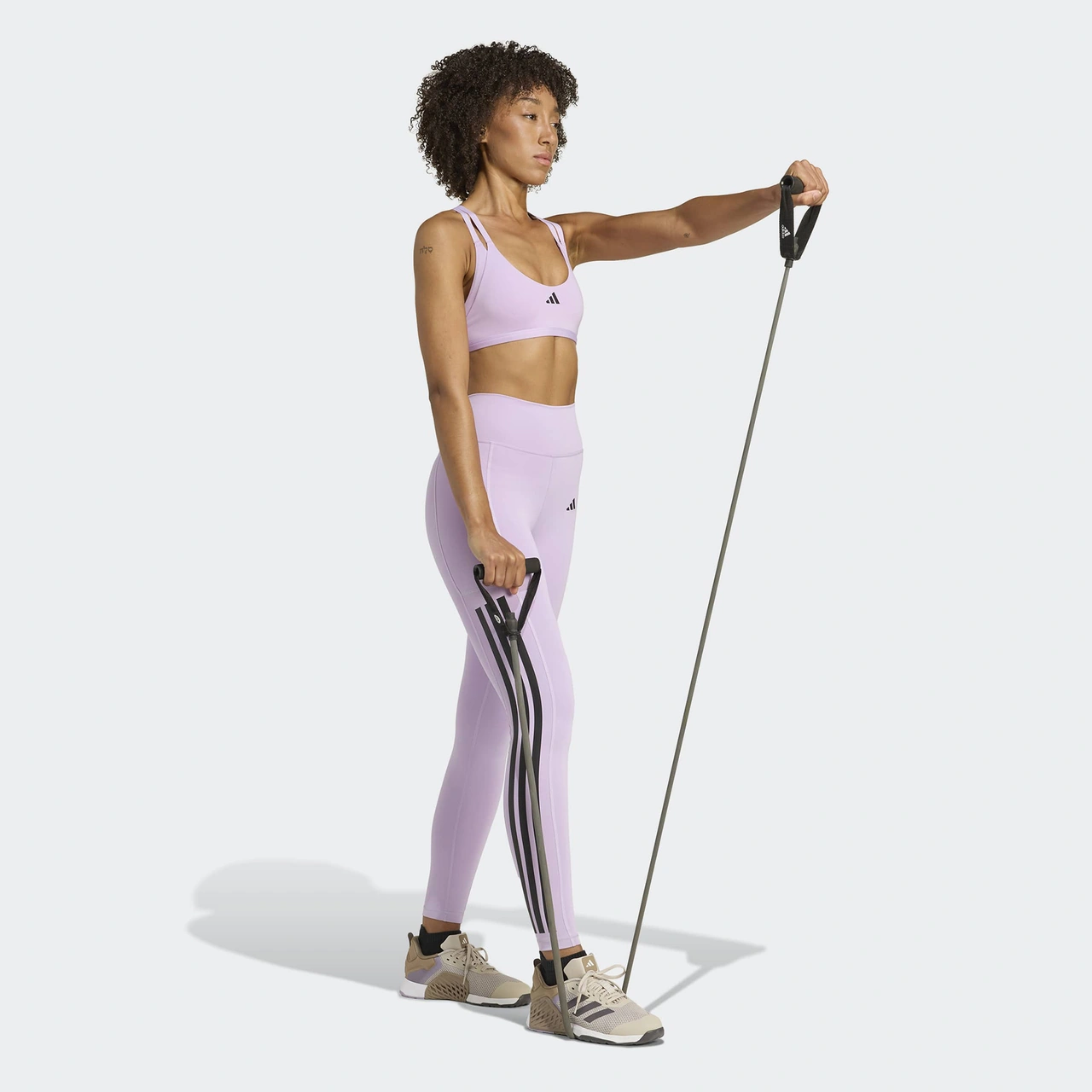Adidas Aeroimpact Luxe Training Light Support Kadın Mor Antrenman Bra Ka3794