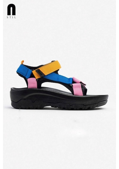 Kadın Sandalet N-step Turuncu Mavi Pembe Cırtlı Kalın Taban Plaj Yürüyüş Outdoor Trekking 411 Karışık Kadın Sandalet N-step Turuncu Mavi Pembe Cırtlı Kalın Taban Plaj Yürüyüş Outdoor Trekking 411 Karışık