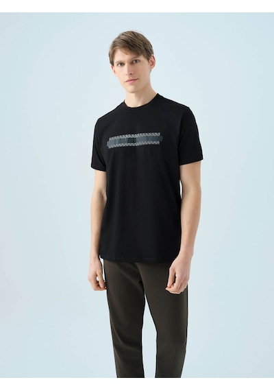 Loft Regular Fit Siyah Erkek T-shirt Lf2038585 Siyah