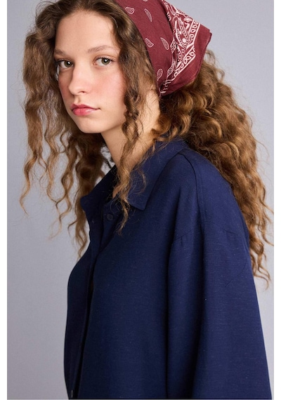 Defacto Kadın Desenli Pamuklu Bandana N7447az26smbr150 Bordo-br150