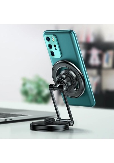Coofbe Güçlü Mıknatıslı Araç Torpido Üzeri Telefon Tutucu Masaüstü Telefon Standı Laptop Standı