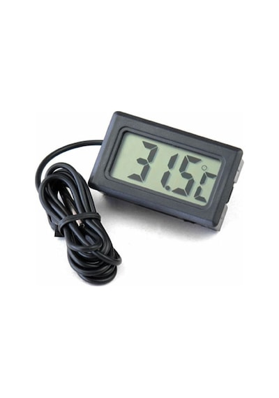 Sıcaklık Isı Termometresi Mini Dijital Isı Ölçer Ntc Sensör -50c 110c Buzdolabı Akvaryum Oda