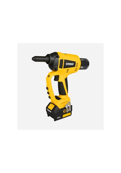 Kömürsüz Akülü Perçin Tabancası 18v 4.0 Ah Tek Akü Rtrmax X-lıon - Rtx2032a