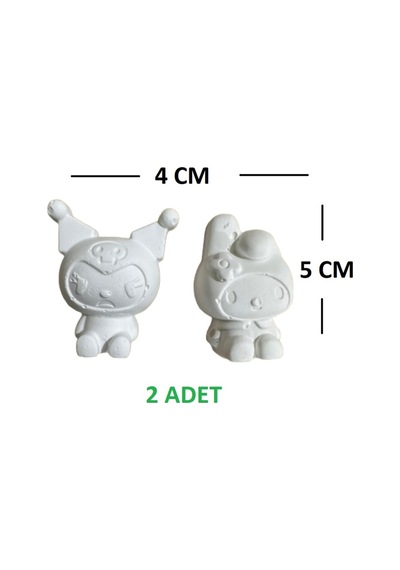 Kuromi Karakter Taş Boyama 3d Eğitici Boyama Set 2 Adet