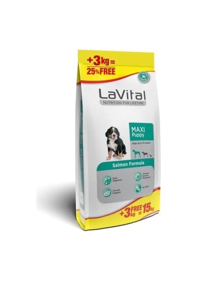 Büyük Irk Somonlu Yavru Köpek Maması 15 Kg