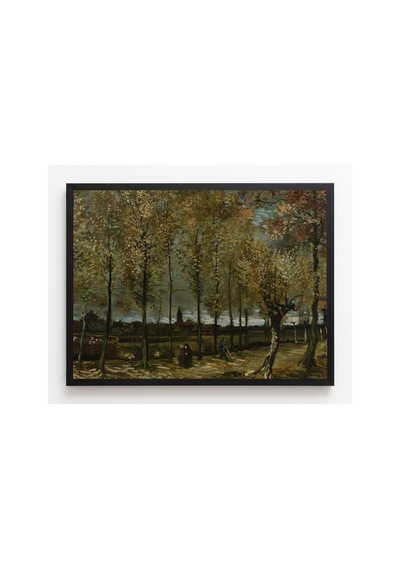 Van Gogh Van Gogh Nuenen Yakınlarında Kavaklar Çerçevesiz Poster 21x30 Cm A4 Tablo Van Gogh