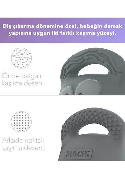 Mochi Diş Kaşıyıcı Gri Belirtilmemiş Çok Renkli