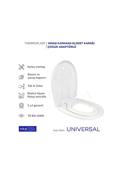 Universal Oval C Form Çocuk Bebek Oturaklı Çift Kullanım Yavaş Ka