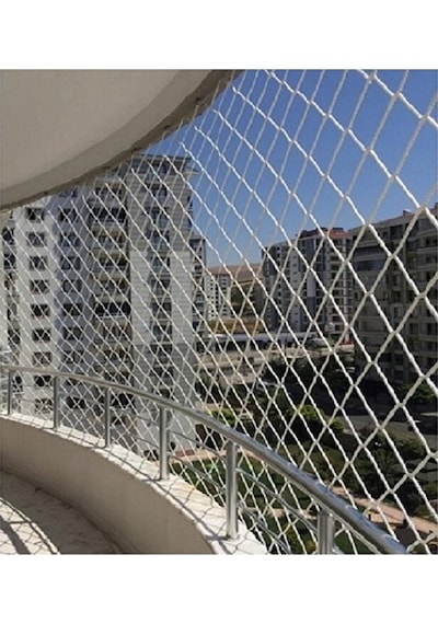 2,50 X 6 Metre Balkon Kedi Filesi Çocuk Güvenlik Ağı 3 Milim Kalı