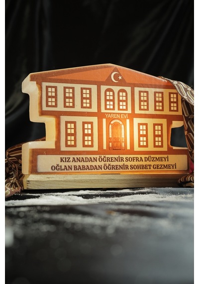 Tuzcu Kenan Çankırı Yaren Evi Dekoratif Tuz Biblosu Ahşap Kaideli