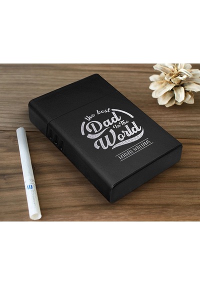 Bk Gift Kişiye Özel İsimli  Tasarımlı Siyah Metal Sigara Tabakası , Hediyesi , Hediye , Sigara Tabakası-5