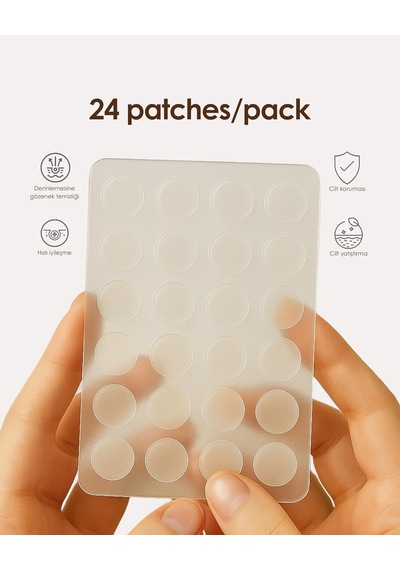 Clearly Spot Patch, Sivilce Karşıtı Şeffaf Plaster Şeffaf, Ultra İnce, Hidrokolloid + Niacinamide + Salicylic Asit İçerikli Akne Karşıtı Yüz Bandı 24 Adet Diğer Clearly Spot Patch, Sivilce Karşıtı Şeffaf Plaster Şeffaf, Ultra İnce, Hidrokolloid + Niacinamide + Salicylic Asit İçerikli Akne Karşıtı Yüz Bandı 24 Adet Diğer