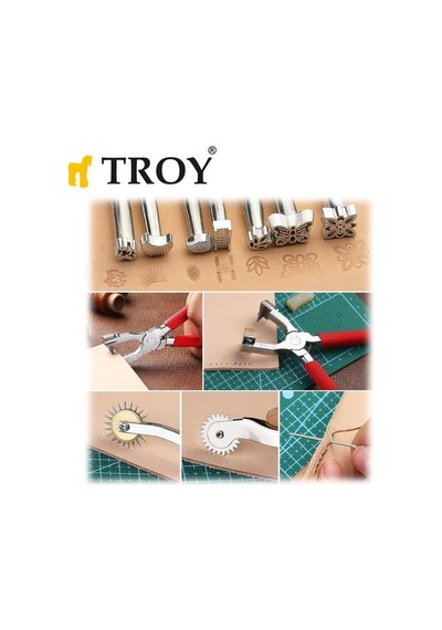 Troy 90018 Deri İşleme Alet Seti, 273 Parça