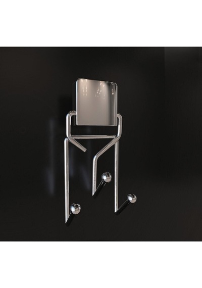 Decorev Yapışkanlı Lüks Banyo Havluluk Askılığı Üçlü Krom Metal Paslanmaz Havluluk Krom
