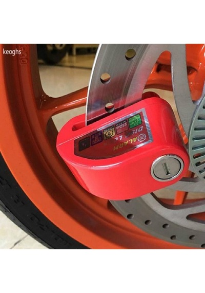 Motosiklet Alarmlı Disk Kilidi 110 Db + Hatırlatma Kablosu  (411990957) Siyah