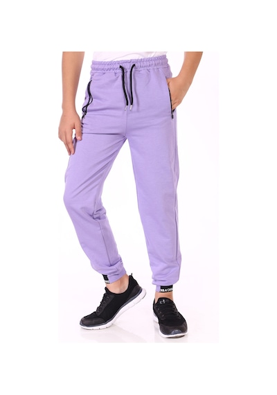 Toontoy Kız Çocuk Cepli Jogger Eşofman Alt Lila