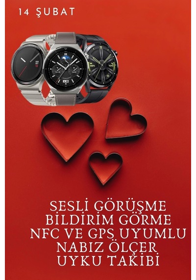 Mey İthalat Sevgiliye Özel Yeni Nesil Akıllı Saat Çiftlere Özel Çift Saatleri Siyah