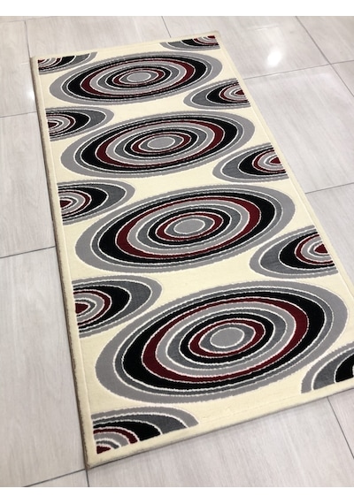 Saray Halı Vizyon 11169 Ws 80X150 Gri Kırmızı Küçük Ölçü Halı !