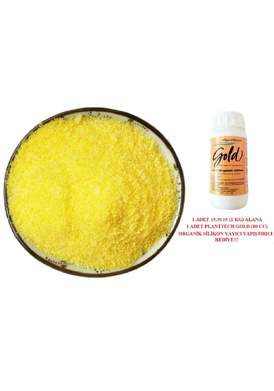 15-30-15+me Npk Gübresi 1 Kg -p.gold 80 Cc Silikon Hediyeli
