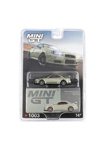 Mini Gt Nissan Skyline Gt-r R34 V-spec Iı Nür Oyuncak Araba Çok Renkli
