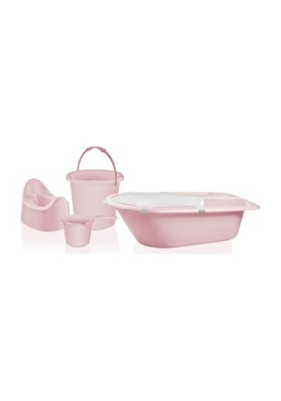 5'li Banyo Tuvalet Seti Pembe 3 Adet