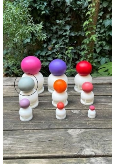 Küre 7cm Çap Silikon Mum Kalıbı Açık Mavi