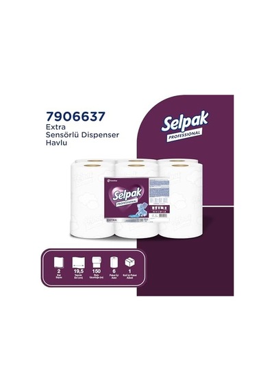 Selpak Professional Sensörlü Havlu, 19.5 Cm, 150 Metre 103 Ivory