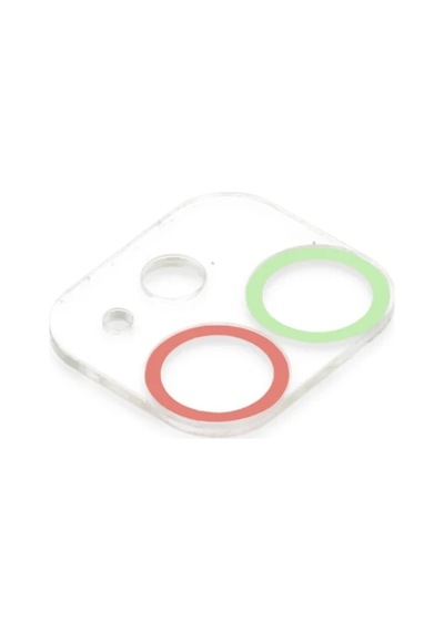 Apple İphone 12 Renkli Kamera Lens Koruma Cam - Yeşil-pembe Belirtilmemiş