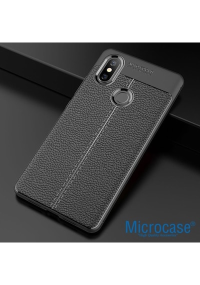 Microcase Xiaomi Mi 8 Leather Tpu Silikon Kilif + Tempered Cam 272912456 - Seçenek / Cam Koruma-Cam Istemiyorum
