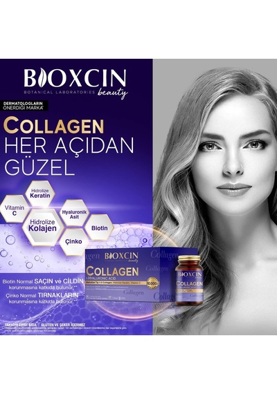 Beauty Collagen 30 Saşe 10.000 Mg Tip 1 Tip 3 Hidrolize Kolajen, Hyaluronik Asit, Vitamin C Ve Biotin İçeren Takviye Edici Gıda 2 Paketi