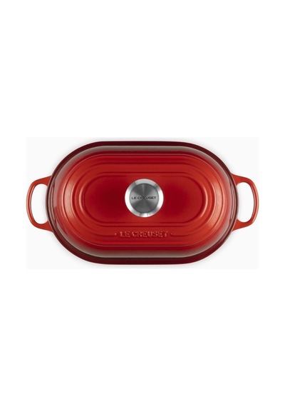 Le Creuset Oval Dökme Demir Ekmek Pişirme Tavası Kırmızı