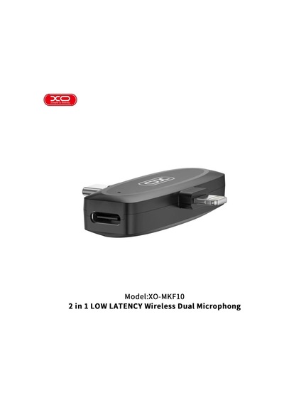 Özel Üretim Kayıt Yayın Toplantı Mkf10 2'si 1 Arada Type-c Ve Lightning Kablosuz Mikrofon