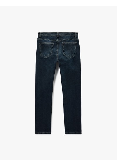 Koton Normal Bel Pamuklu Slim Fit Jean Pantolon - Brad Jean Koyu İndigo 6wam40239nd İndigo Koton Normal Bel Pamuklu Slim Fit Jean Pantolon - Brad Jean Koyu İndigo 6wam40239nd İndigo