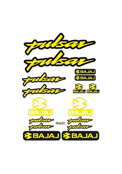 Pulsar Uyumlu A4 Çoklu Sticker Seti 04 Diğer