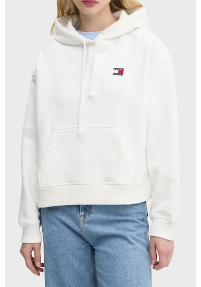 Tommy Jeans Bayan Sweat Dw0dw19414 Ybl Beyaz Beyaz