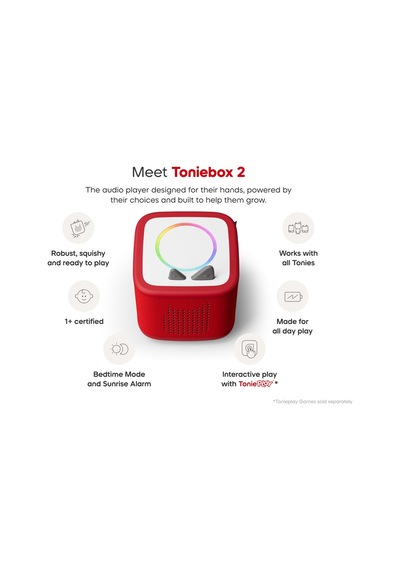 Tonies - Toniebox 2 Kırmızı Başlangıç Seti Kutusu