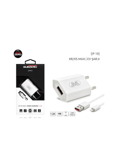 Subzero Ip10 Şarj Aleti Takım Apple Uyumlu iPhone 1.2A (541403921)