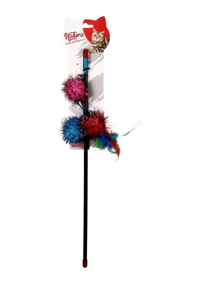 Natura PTC-034 45 CM Üçlü Parlak Top Kedi Oltası