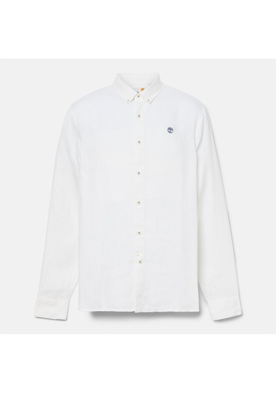 Timberland Mill Brook Linen Shirt Erkek Gömlek-32277 Beyaz