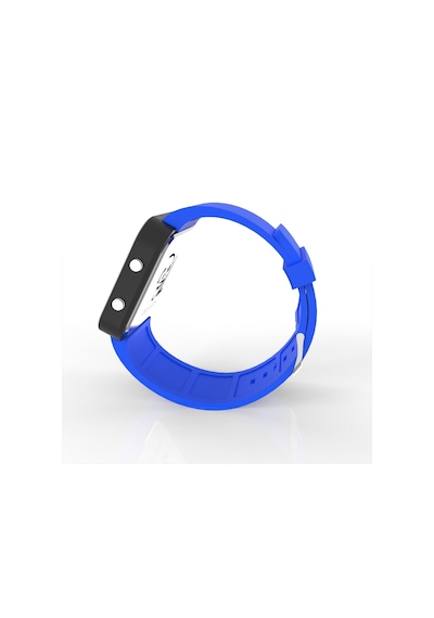 Cool Watch Saat - Siyah Led Kasa - Mavi Kayış Unisex Pembe