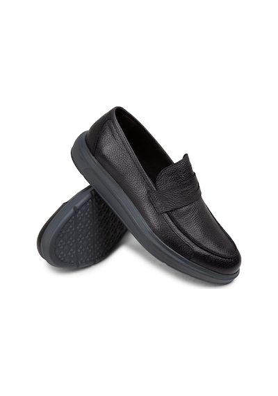 Deery Hakiki Deri Gri Erkek Comfort Loafer Ayakkabı - 01564mgrıp14 Gri