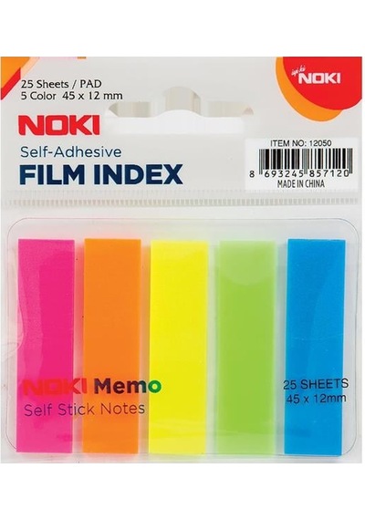 Noki Memo Film İndex 5 Renk 12x45 Mm 25 Yp. 12050