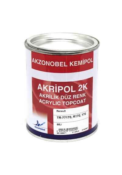 Akzonobel Akripol 2k Düz Renk-bej- 1 Lt.