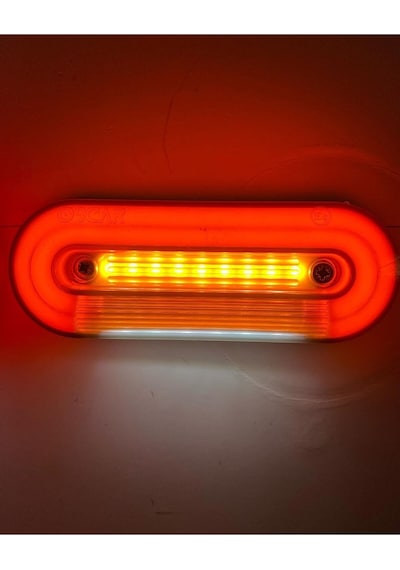 Ahmet Otomotiv Yeni Nesil Kırmızı Neon Lamba Yanı Beyaz Plaka Lambası 12v-24v