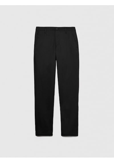 Sisley Pamuk Karışımlı Slim Fit Chino Pantolon Erkek Siyah Pantolon - 324p4teqsf02e